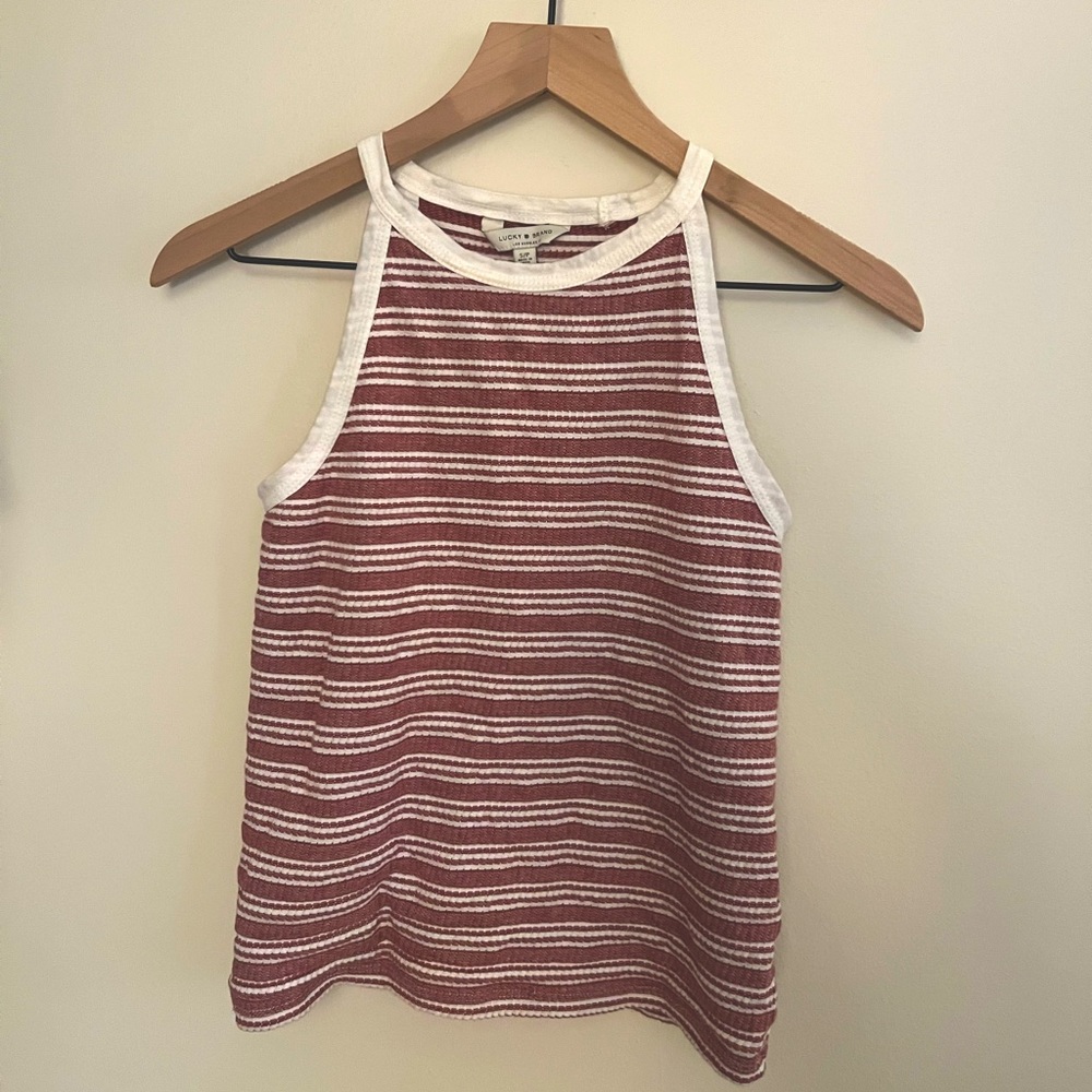 💛2/$10 Lucky Brand striped tank top